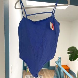 Free People Movement Periwinkle Bodysuit